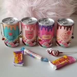 3/$25 ♥️ Mini Can Portable Candy Land Sanitizing Wet Wipes Keychain New